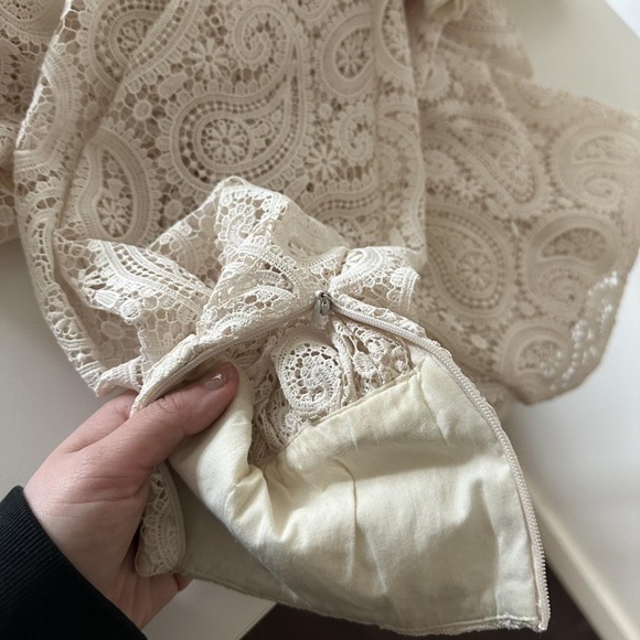 Zimmermann Ivory Lace Long Sleeve Dress - Picture 7 of 7